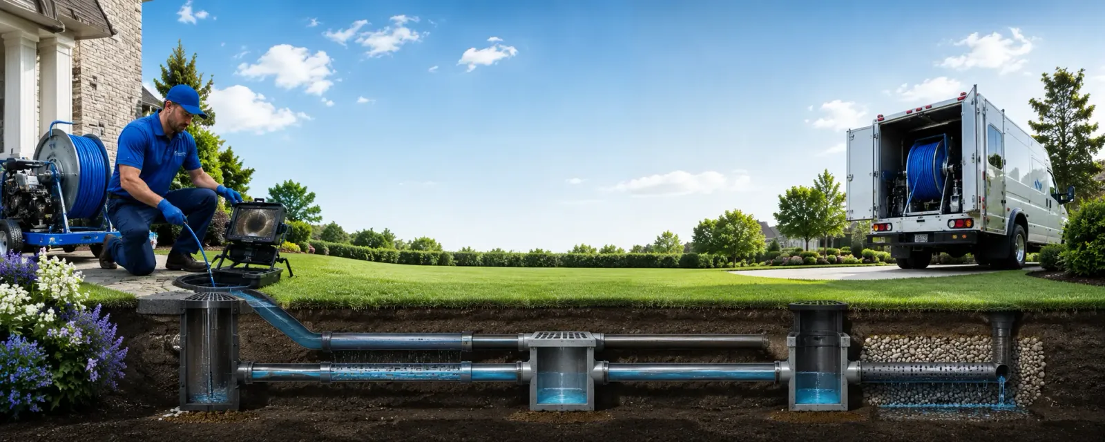 Outdoor drain cleaning information for Ozark, IL